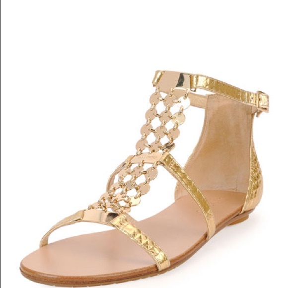 Jimmy Choo Wyatt Metallic Sandal - Picture 3 of 16